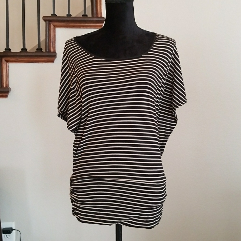 White and Black Top